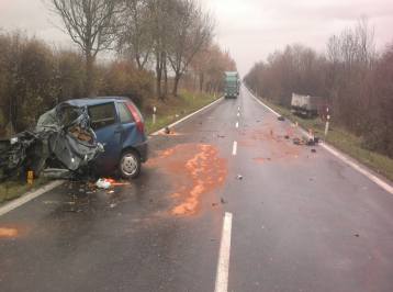 Dopravní nehoda u obce Horky si vyžádala těžká zranění
