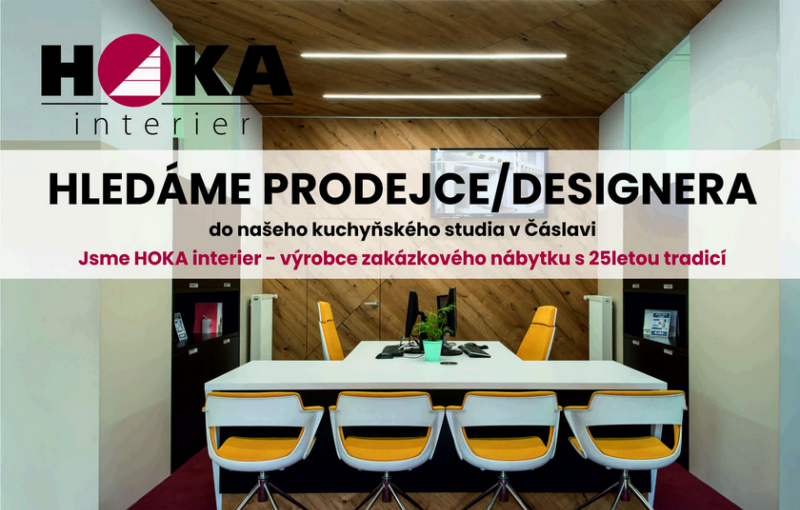 TIP: Hledáme prodejce/designera do kuchyňského studia v Čáslavi