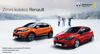 TIP: Zimní kolekce Renault s balíčkem výhod v hodnotě 95 000 Kč je nyní k dostání VV AUTO, s.r.o. 