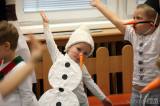 5G6H0553: Foto: Lednovou zimu dětem z MŠ Benešova II připomněl „Sněhulákový den“