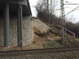 20160309_IMG_3042: Most u Hlízova není zcela dokončen, na stavbě však nikdo nepracuje