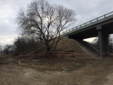 20160309_IMG_3043: Most u Hlízova není zcela dokončen, na stavbě však nikdo nepracuje