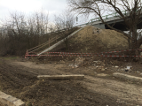 20160309_IMG_3044: Most u Hlízova není zcela dokončen, na stavbě však nikdo nepracuje