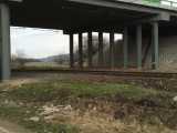 20160309_IMG_3045: Most u Hlízova není zcela dokončen, na stavbě však nikdo nepracuje