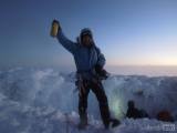 20160412_ms14: German na vrcholu - Výstup na Chimborazo - nejvzdálenější bod od středu země