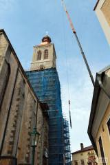 20160504_IMG_1517: Na věž kostela svatého Jakuba v Kutné Hoře se vrací ciferníky věžních hodin