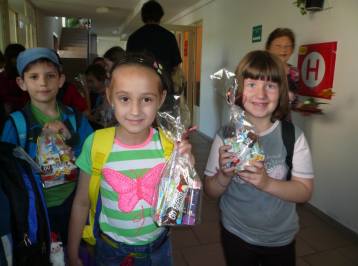 Foto: Děti z 1. A Základní škola T.G. Masaryka rozdávaly radost