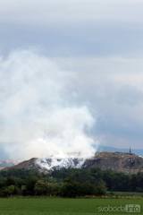 img_7029: Foto: V Čáslavi hořela skládka, požár byl po několika hodinách uhašen