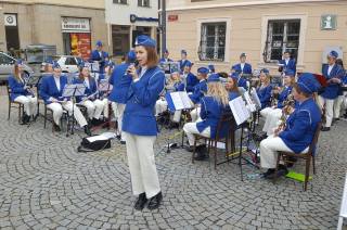 Na Palackého náměstí koncertovali mladí hudebníci z Dánska
