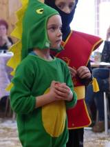 20170220144533_P1010771: Foto: Tradiční dětský karneval přilákal do Suchdola desítky masek