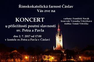 Prázdniny zahájí koncert varhan a žesťů v čáslavském kostele sv. Petra a Pavla