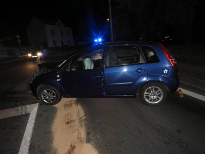 Osobní auta se střetla na kutnohorské křižovatce „U Musilů“
