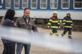 20171018172507_x-5771: Foto: V Kolíně se srazily vlaky, nastěstí jen cvičně