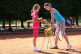 5g6h8738: Foto: Dvacet dětí se na antukových kurtech Sparty intenzivně věnovalo hlavně tenisu