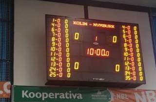 Kolínští basketbalisté mají v domácí Geosan areně novou světelnou tabuli