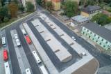 20180912110811_3: Očima dronu: Parkoviště u autobusového nádraží je těsně před dokončením