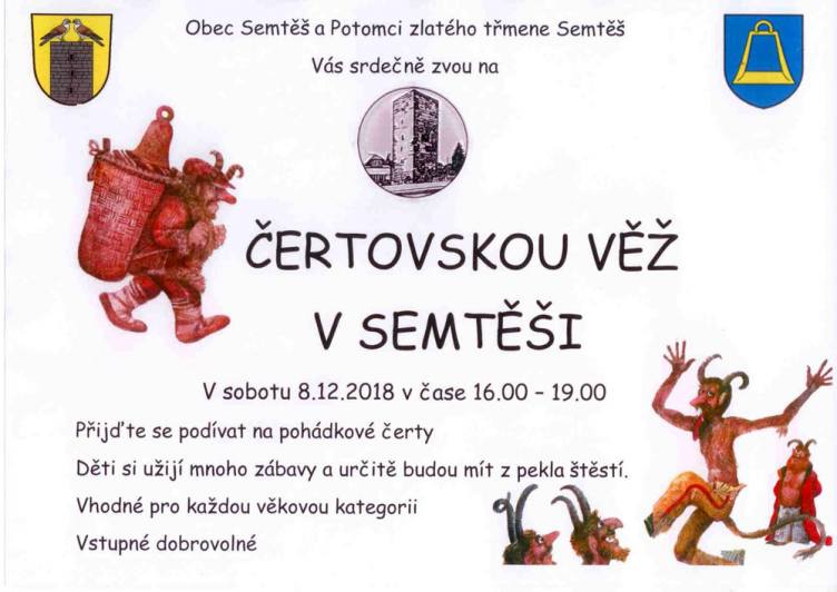 Gotickou věž v Semtěši obsadí v sobotu parta nezbedných čertů i s Luciferem!