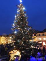 20181202210253_DSCN0464: Foto, video: V Čáslavi na náměstí v neděli zazářil vánoční strom