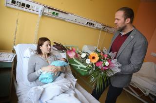 Prvním letošním kolínským miminkem se 1. ledna stal Ondřej Vaněk