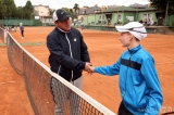 5g6h8551: Foto: V tenisovém turnaji mladších žáků na kurtech Sparty bojovaly čtyři desítky dětí