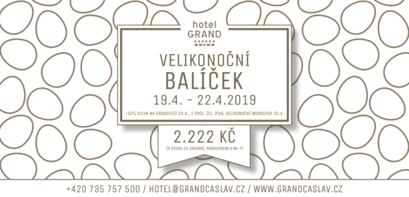 TIP: Využijte velikonočního balíčku v hotelu Grand v Čáslavi  