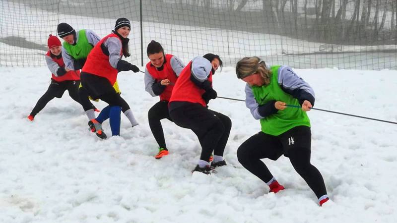 Čáslavské fotbalistky se vrátily z horského soustředění