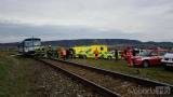 20190304142342_3-Ronov2: Foto: Srážka vlaků mezi Žleby a Ronovem nad Doubravou si vyžádala několik zranění