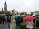 20190528213955_DSCN4876: Foto: Své názory přišli na náměstí vyjádřit také Čáslaváci