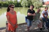 20190611222412_5G6H0375: Foto: Hladinu Loreckého rybníku od úterý střeží nový vodník, z dílny Andreje Németha