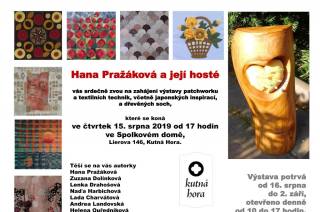Spolkový dům v Kutné Hoře nabídne výstavu patchworku a textilních technik