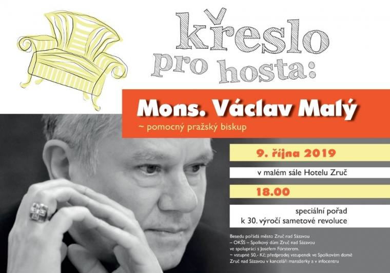 Do zručského „Křesla pro hosta“ pozvali Mons. Václava Malého