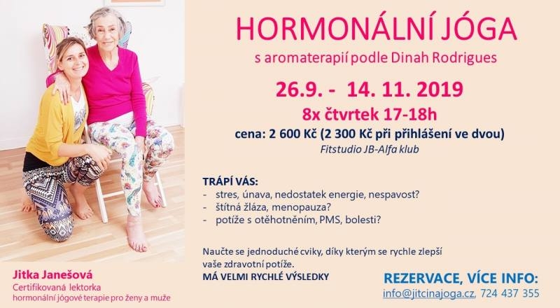TIP: Přihlaste se na kurz hormonální jógy od 26.9. v Kutné Hoře 