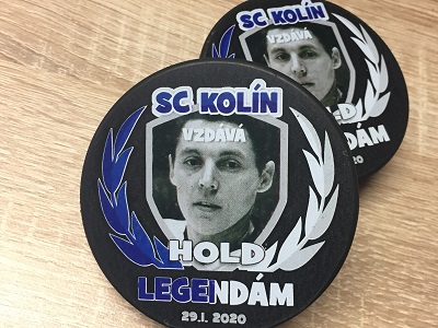 Speciální edice puků: SC Kolín vzdává hold legendě