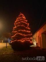20201204100306_IMG_8063: V Rohozci rozsvítili vánoční strom, na sobotu chystají mikulášskou nadílku