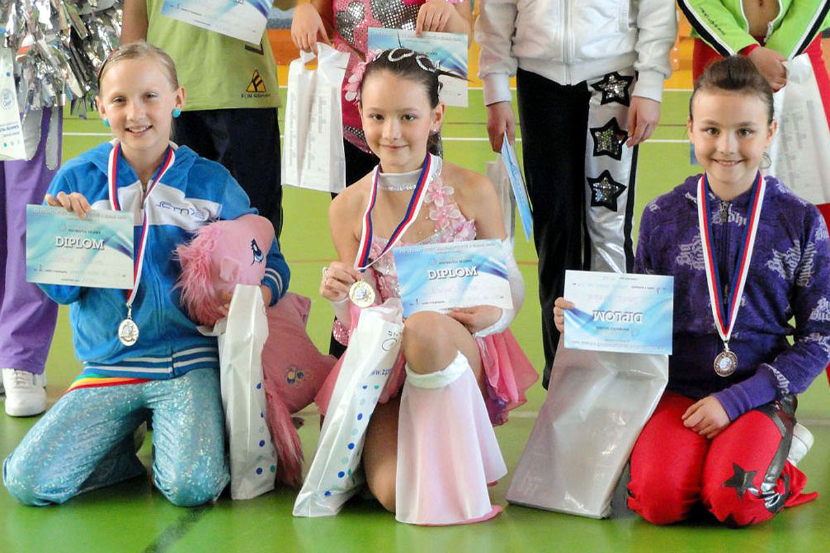 Sabina Juránková vybojovala v kategorii do sedmi let první místo