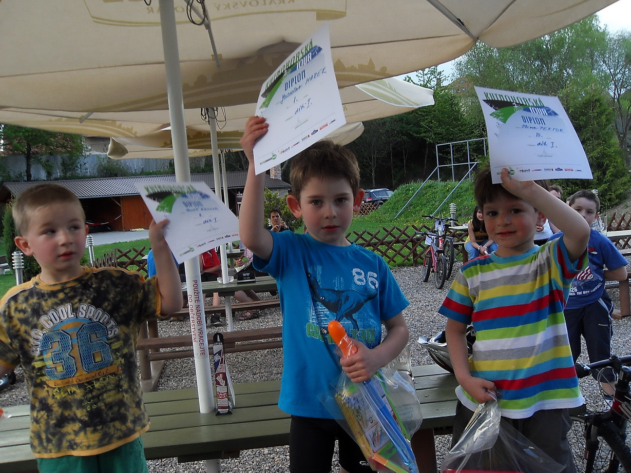 O první závod "Kutnohorské tour 2012" měli velký zájem cyklisté v dětských kategoriích