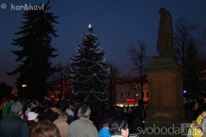 Vánoční strom v Čáslavi rozsvítí v pondělí prvního prosince, chybět nebude kulturní program