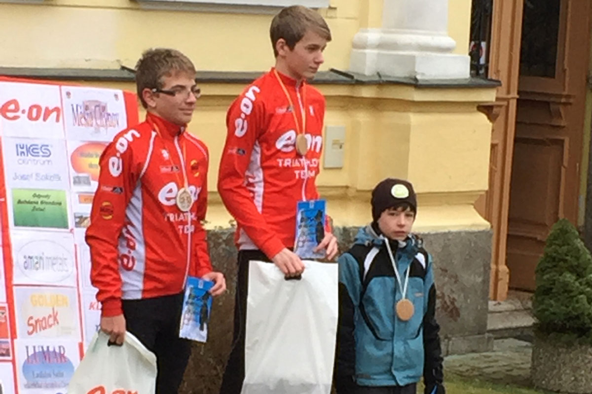 Ondřej Dubják si v kategorii mladších žáků doběhl pro bronzovou medaili