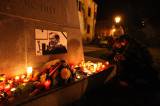 5G6H7352: Kutnohoráci ve čtvrtek vzpomínali na Václava Havla u pomníku T.G.Masaryka