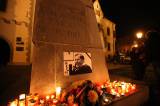 5G6H7387: Kutnohoráci ve čtvrtek vzpomínali na Václava Havla u pomníku T.G.Masaryka