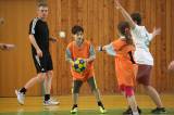 5G6H8935: Foto: V tělocvičně Gymnázia Jiřího Ortena sehráli další korfbalové zápasy