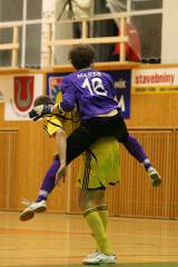 5G6H3755: Miroslav Semerád - Martin Mareš - Foto: Futsalisté zručského Benaga v dramatické bitvě strhli vítězství na svou stranu