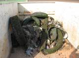 kontajner: Tupadelští myslivci znovu vyčistili černou skládku v lokalitě Bambousek u Čáslavi