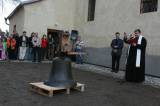 img_6009: Na kostele v Košicích již znovu visí restaurovaný zvon z roku 1475