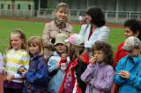 IMG_0922: Děti se při Ekodnu společnosti AVE CZ učily zábavnou formou třídit odpad