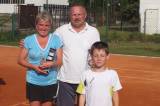 DSCF3830: Ve druhém ročníku tenisového turnaje Verner Cup zvítězili Rytina a Nováková