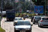 5G6H4106: Foto: Srpnová realita v Kutné Hoře - hustý provoz, kamiony a ucpané kruháky
