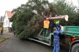 5G6H2691: Kutnou Horu ozdobil vánoční strom z Dolního Žižkova od manželů Křivohlavých