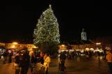 5G6H8099: Foto: Vánoční strom rozsvítili na svátek svaté Barbory také v Kutné Hoře