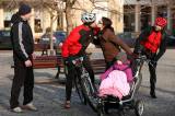 5G6H8715: Foto: Cyklisté si symbolicky připili a jako každý rok vyrazili na Sion